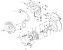Rewind Starter And Magneto Assembly Diagram and Parts List for 62025 7000001-7999999 Toro Generator