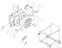 Muffler Assembly Diagram and Parts List for 62025 7000001-7999999 Toro Generator