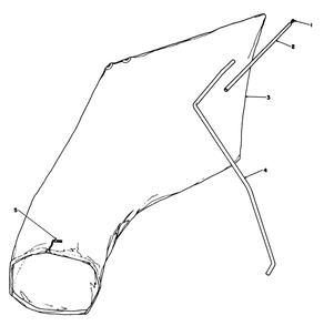 Giant Bagging Kit No. 29-9750 (Optional) Diagram and Parts List for 16402 1000001 - 1999999 Toro Lawn Mower