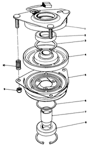 Clutch Assembly No. 54-3200 Diagram and Parts List for 30190 10000001 - 19999999 Toro Lawn Tractor Accessories