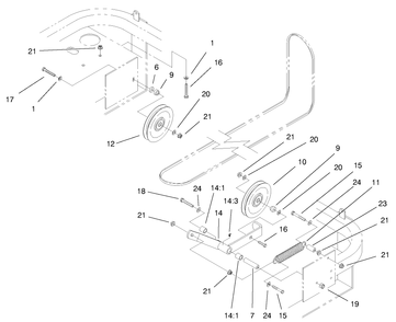 Part Location Diagram of E603402 Toro DISCONTINUED