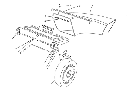 Side Discharge Chute Model No. 59112 (Optional) Diagram and Parts List for 26682 0000001 - 0999999 Toro Lawn Mower