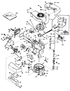 Engine Tecumseh Model No. Tnt 100-10064c Diagram and Parts List for 20705 9000001 - 9999999 Toro Lawn Mower