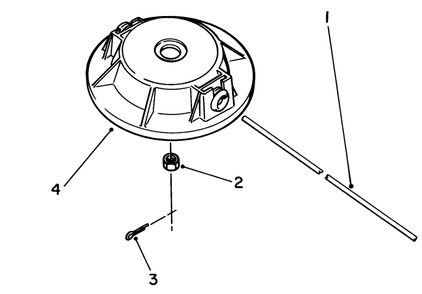 Fixed Line Head (Optional) Diagram and Parts List for 51645 7000001 - 7999999 Toro Trimmer