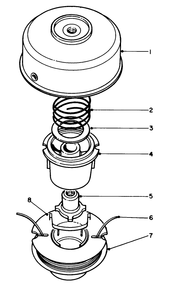Dual Line Tap & Trim Head No. 46-2800 (Optional) Diagram and Parts List for 51645 6000001 - 6999999 Toro Trimmer