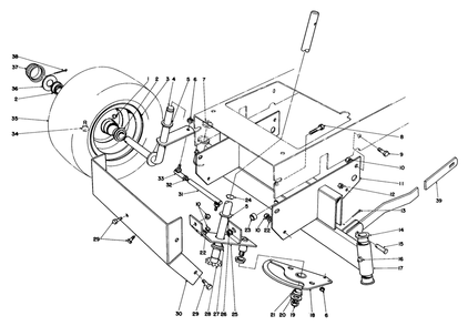 Front Axle Assembly Diagram and Parts List for 56145 3000001 - 3999999 Toro Lawn Tractor