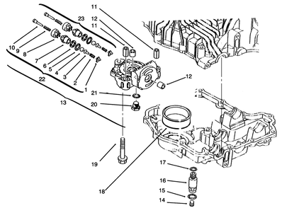 Center Case Diagram and Parts List for 72043 6900001 - 6999999 Toro Lawn Tractor