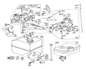 Carburetor Assembly Diagram and Parts List for 62900 3000001-3999999 - 1973 Toro Leaf Blower / Vacuum