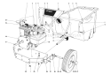 Engine And Hopper Assembly Diagram and Parts List for 62900 3000001-3999999 - 1973 Toro Leaf Blower / Vacuum