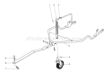 Lawn Vacuum Trailer Hitch Kit No. 59082 Diagram and Parts List for 62900 3000001-3999999 - 1973 Toro Leaf Blower / Vacuum
