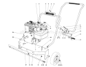 Engine And Handle Assembly Diagram and Parts List for 62905 3000001-3999999 - 1973 Toro Leaf Blower / Vacuum