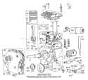 Engine Model No. 130202 Type 0209 Briggs & Stratton Diagram and Parts List for 62905 3000001-3999999 - 1973 Toro Leaf Blower / Vacuum
