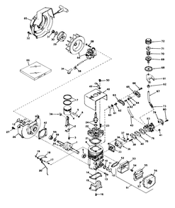 Engine Assembly Engine, Tecumseh Model No. Ah 520, Type 1401h Diagram and Parts List for 31502 5000001 - 5999999 Toro Snow Blower