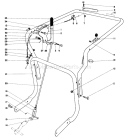 Controls & Handle Assembly (model 62922) Diagram and Parts List for 62911 4000001-4999999 - 1974 Toro Leaf Blower / Vacuum
