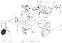 Engine And Base Assembly (model 62922) Diagram and Parts List for 62911 4000001-4999999 - 1974 Toro Leaf Blower / Vacuum