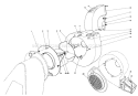 Blower Assembly Diagram and Parts List for 62912 0000001-0999999 - 1990 Toro Leaf Blower / Vacuum