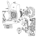 Rewind Starter Diagram and Parts List for 62912 0000001-0999999 - 1990 Toro Leaf Blower / Vacuum