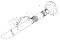 Vacuum Hose Kit Diagram and Parts List for 62912 0000001-0999999 - 1990 Toro Leaf Blower / Vacuum