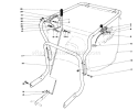 Control and Handle Assembly Diagram and Parts List for 62912 0000001-0999999 - 1990 Toro Leaf Blower / Vacuum