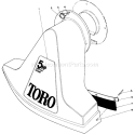 Snout Assembly Diagram and Parts List for 62923 4000001-4999999 - 1984 Toro Leaf Blower / Vacuum