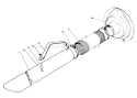 Vacuum Hose Kit Diagram and Parts List for 62923 4000001-4999999 - 1984 Toro Leaf Blower / Vacuum