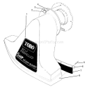 Snout Assembly Diagram and Parts List for 62923 4900001-4999999 - 1994 Toro Leaf Blower / Vacuum