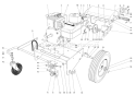 Engine & Base Assembly Diagram and Parts List for 62923 4900001-4999999 - 1994 Toro Leaf Blower / Vacuum