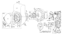 Rewind Starter Diagram and Parts List for 62912 5000001-5999999 - 1975 Toro Leaf Blower / Vacuum