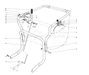 Control and Handle Assembly Diagram and Parts List for 62912 6000001-6999999 - 1986 Toro Leaf Blower / Vacuum
