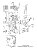 Engine Model No. 130202 Type 0600-01 Briggs & Stratton Diagram and Parts List for 62912 6000001-6999999 - 1976 Toro Leaf Blower / Vacuum