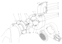 Blower Assembly Diagram and Parts List for 62923 7000001-7999999 - 1987 Toro Leaf Blower / Vacuum