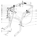 Handle Assembly Diagram and Parts List for 62923 8000001-8999999 - 1978 Toro Leaf Blower / Vacuum