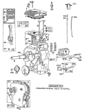 Engine Diagram and Parts List for 62923 8000001-8999999 - 1988 Toro Leaf Blower / Vacuum