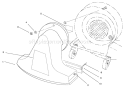 Snout Assembly Diagram and Parts List for 62924 6900001-6999999 - 1996 Toro Leaf Blower / Vacuum