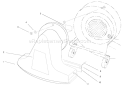 Snout Assembly Diagram and Parts List for 62924 7900001-7999999 - 1997 Toro Leaf Blower / Vacuum