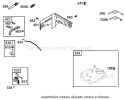 Governor Assembly Diagram and Parts List for 62925 210000001-210999999 - 2001 Toro Leaf Blower / Vacuum