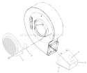 Intake And Exhaust Blower Assembly Diagram and Parts List for 62925 210000001-210999999 - 2001 Toro Leaf Blower / Vacuum