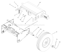 Wheel And Traction Assembly Diagram and Parts List for 62925 210000001-210999999 - 2001 Toro Leaf Blower / Vacuum