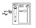 Oil Filter, Tube and Pump Diagram and Parts List for 62925 220000001-220999999 - 2002 Toro Leaf Blower / Vacuum