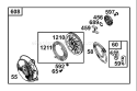 Starter Assembly Diagram and Parts List for 62925 220000001-220999999 - 2002 Toro Leaf Blower / Vacuum