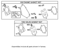 Gasket Assembly Diagram and Parts List for 62925 240000001-240999999 - 2004 Toro Leaf Blower / Vacuum