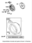 Blower Housing Assembly Diagram and Parts List for 62925 240000001-240999999 - 2004 Toro Leaf Blower / Vacuum