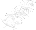 Blower and Snout Assembly Diagram and Parts List for 62925 240000001-240999999 - 2004 Toro Leaf Blower / Vacuum
