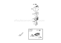 Air Cleaner Assembly Diagram and Parts List for 62925 260000001-260999999 - 2006 Toro Leaf Blower / Vacuum