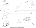 Air Cleaner Assembly Diagram and Parts List for 62925 270000001-270999999 - 2007 Toro Leaf Blower / Vacuum
