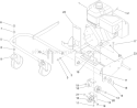Part Location Diagram of 105-1232-03 Toro Stabalizer Bracket Assembly