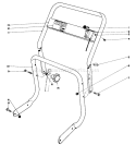 Handle Assembly Diagram and Parts List for 62933 0000001-0999999 - 1980 Toro Leaf Blower / Vacuum