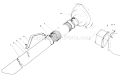 Blower Bagging Kit Diagram and Parts List for 62933 4000001-4999999 - 1984 Toro Leaf Blower / Vacuum