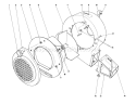 Blower Assembly Diagram and Parts List for 62933 7000001-7999999 - 1987 Toro Leaf Blower / Vacuum