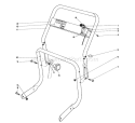 Handle Assembly Diagram and Parts List for 62933 7000001-7999999 - 1987 Toro Leaf Blower / Vacuum